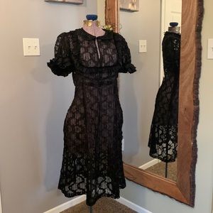 Blacklist Vintage Lace Dress Gothic Hot Topic